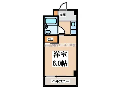 エクセレント忍ヶ丘(1K/3階)の間取り写真