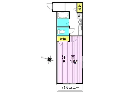 パティスリーステュディオ(1K/3階)の間取り写真