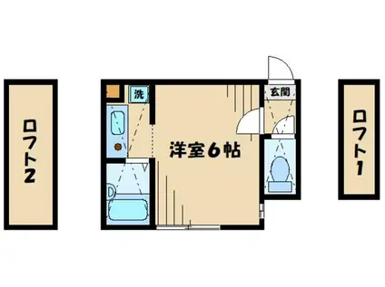 IVY HOMEアイビーホーム(1K/2階)の間取り写真