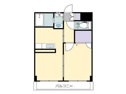 ハピネス船塚(1LDK/1階)の間取り写真