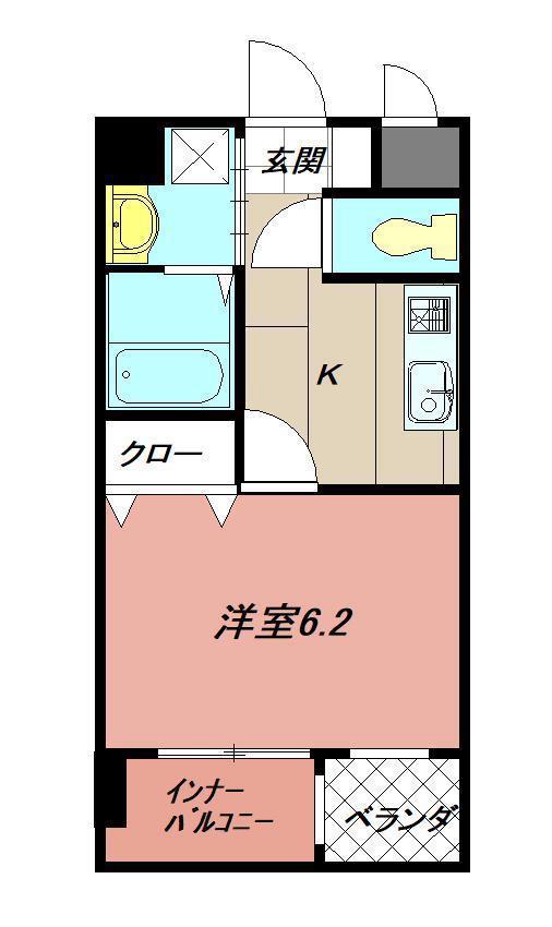 MDIエスポアール桜ヶ丘(1K/1階)の間取り写真