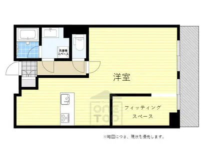 カルム緑地公園1(1LDK/2階)の間取り写真