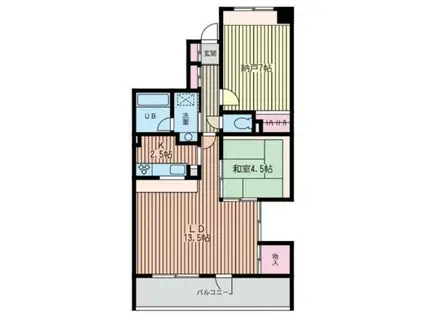 カ・アンジェリ(1SLDK/5階)の間取り写真