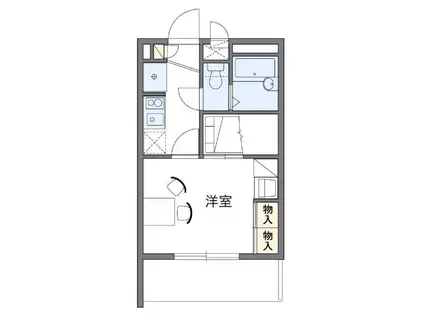 レオパレスフィオーレ石神井台 37951(1K/3階)の間取り写真