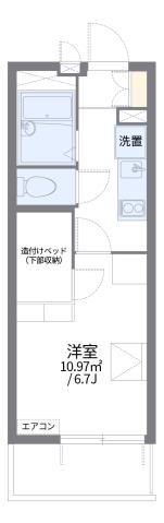 レオパレス椎の実4(1K/2階)の間取り写真