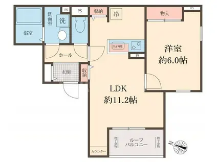 スマイル K(1LDK/3階)の間取り写真