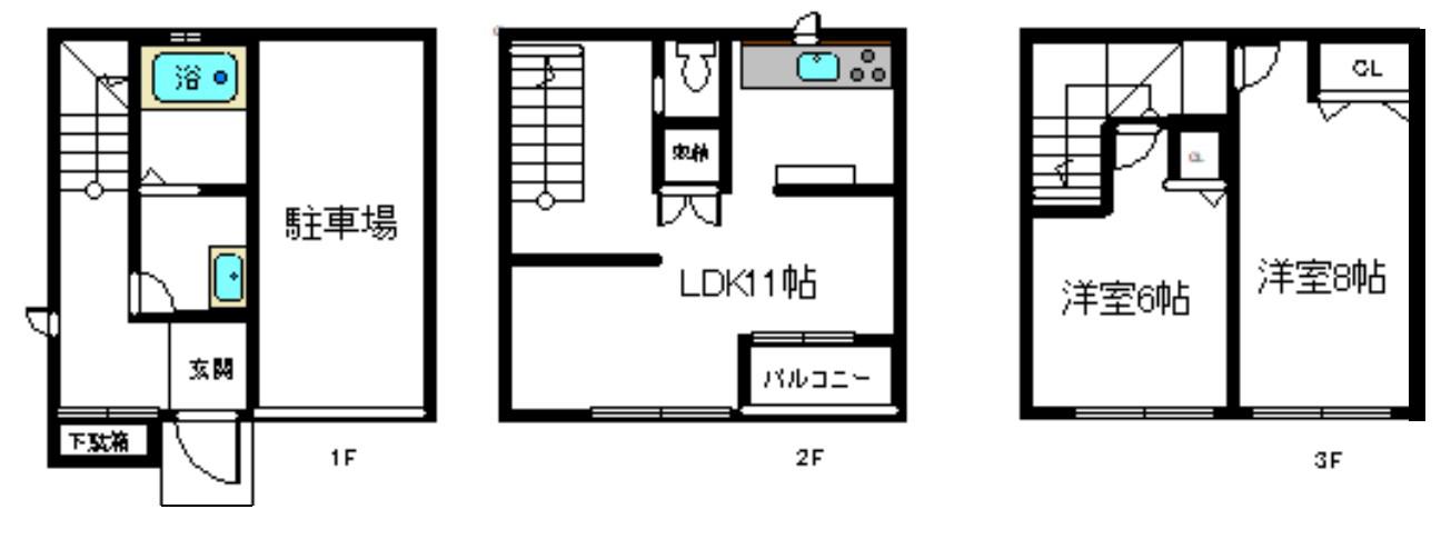 BLANC DE NOIRS(2LDK/1階)の間取り写真