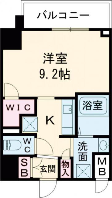 IーSTAGE住吉町(1K/4階)の間取り写真