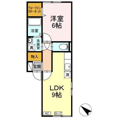 MARTE78(1LDK/2階)の間取り写真