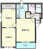 エクセロン(2LDK/4階)の間取り写真