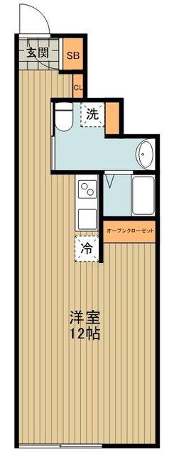 フロンティアコンフォート板橋ときわ台(ワンルーム/4階)の間取り写真