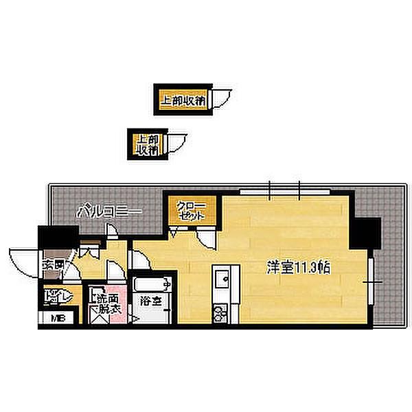 NO.70 ORIENTBLD(1K/19階)の間取り写真