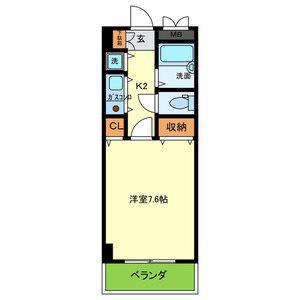 サンモール(1K/9階)の間取り写真