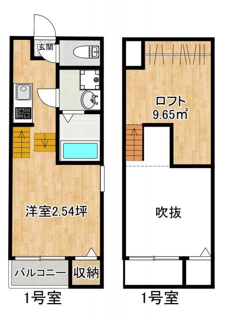 MODERN PALAZZO 諫早BRILLER(1SK/1階)の間取り写真