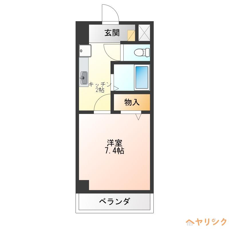 CENTURY NAGONO(1K/3階)の間取り写真