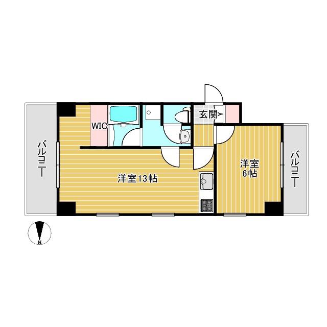 第7加藤ビル(2DK/4階)の間取り写真