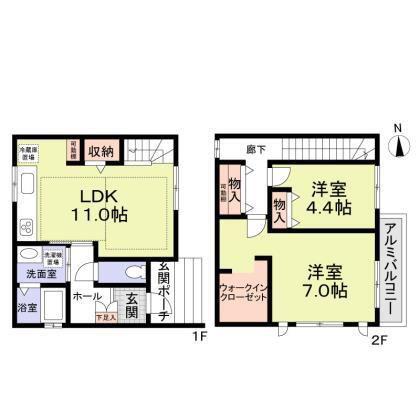 J COURT(2LDK/1階)の間取り写真