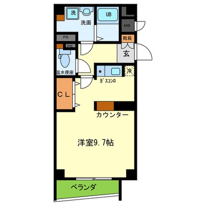 コンフォール刀根山(ワンルーム/2階)の間取り写真