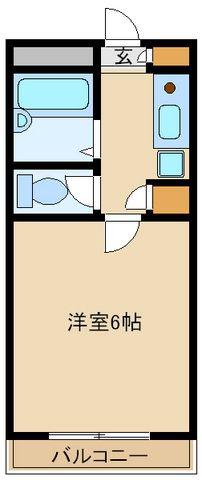 共立リライアンス豊田B(1K/3階)の間取り写真