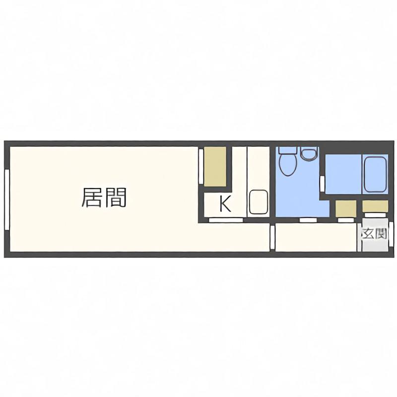 MODULOR南円山(1K/4階)の間取り写真