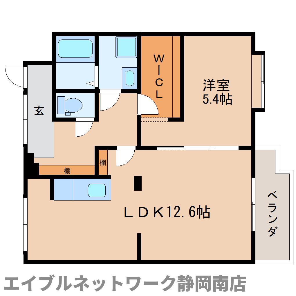 コーポ恵比寿(1LDK/2階)の間取り写真