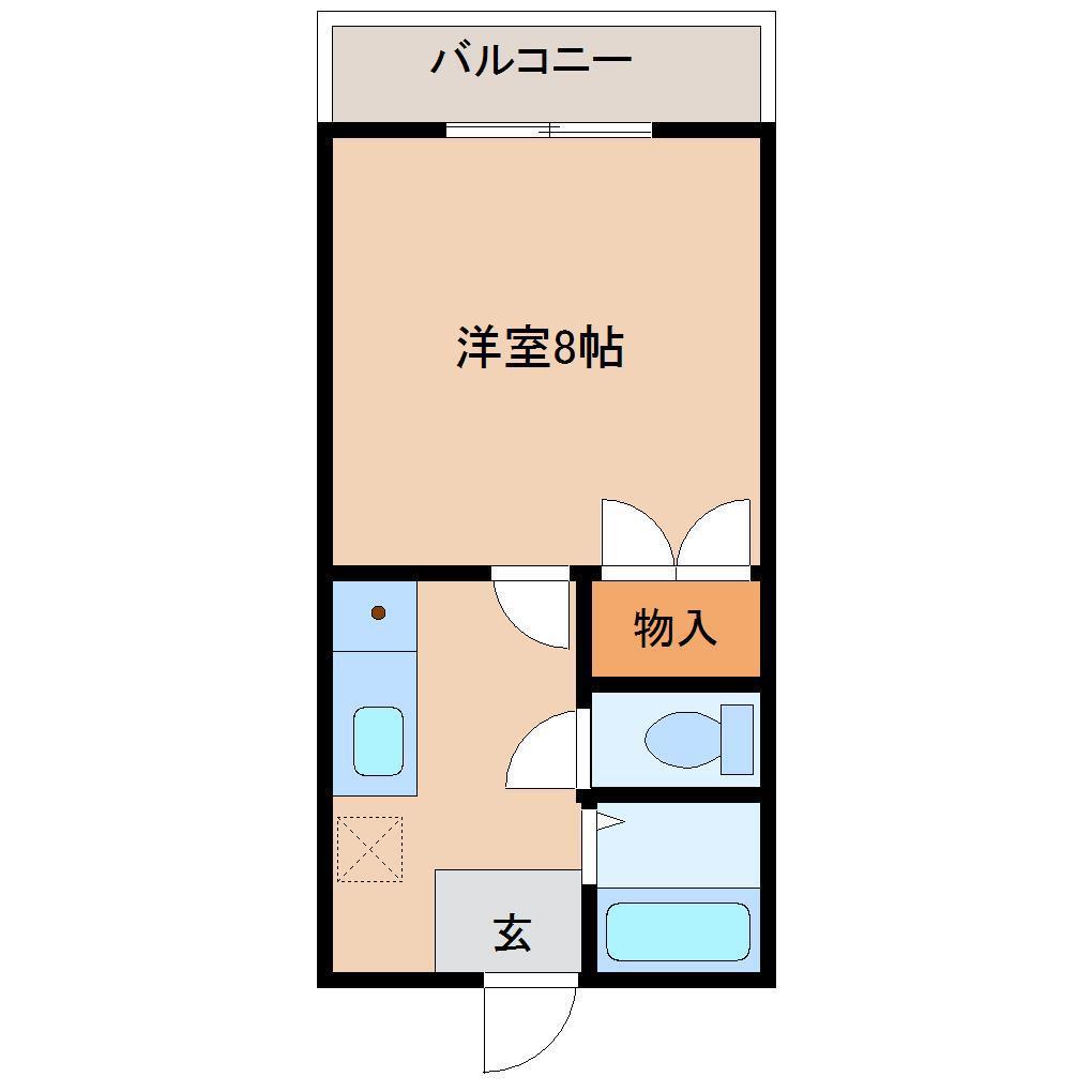 アバンセ61(1K/7階)の間取り写真