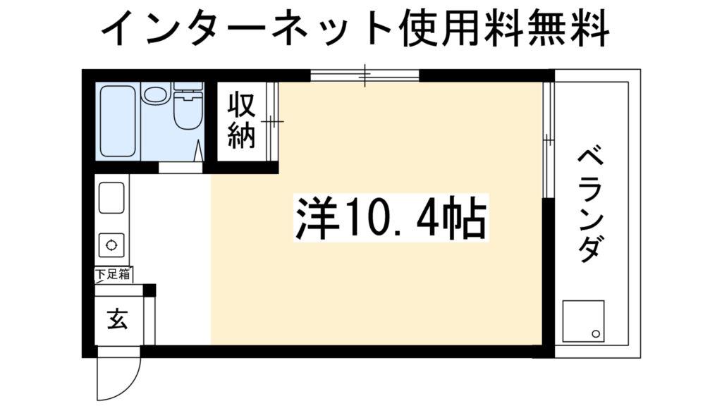サンライズ大山(1K/1階)の間取り写真