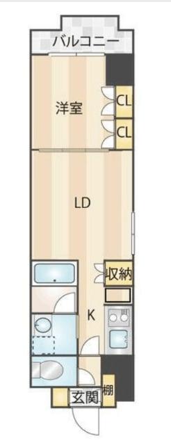 JUTOWERFRONT千石(1LDK/5階)の間取り写真