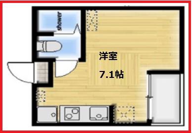 メゾンメダリア(ワンルーム/3階)の間取り写真