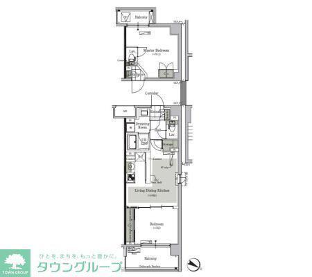パークキューブ西ヶ原ステージ(2LDK/1階)の間取り写真