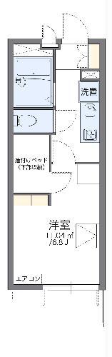 レオパレス舎利寺CF(1K/2階)の間取り写真