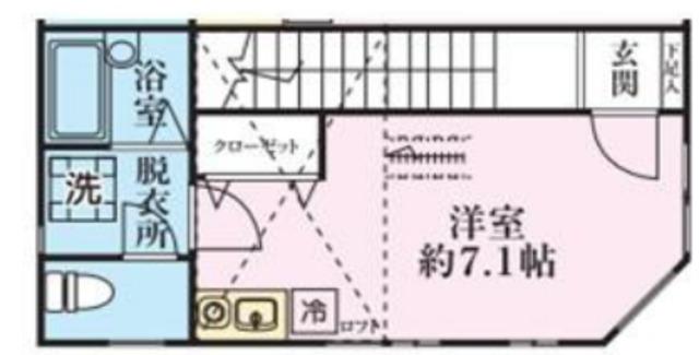 スカイレジデンス向島(ワンルーム/2階)の間取り写真