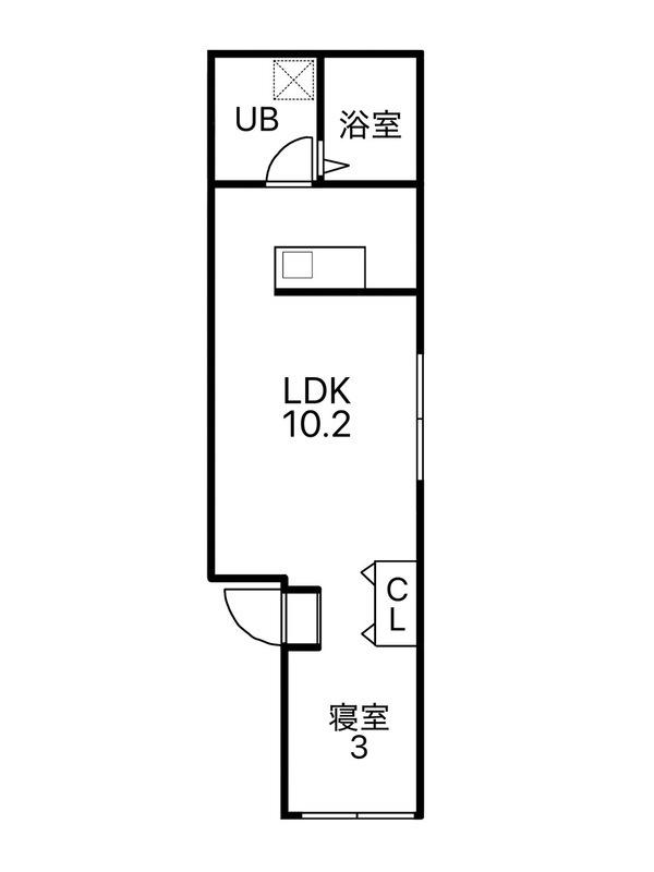 K-PONO ITABASHI(1LDK/4階)の間取り写真