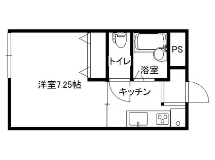 メゾンド・グレース賢坂(1K/3階)の間取り写真