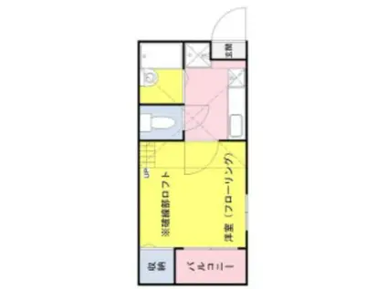 コーポ・フローラ(1K/2階)の間取り写真