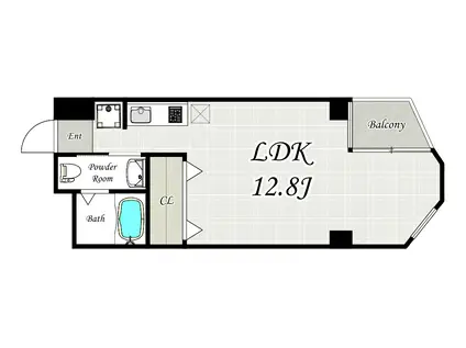 LARK SPA OKAMACHI(ワンルーム/6階)の間取り写真