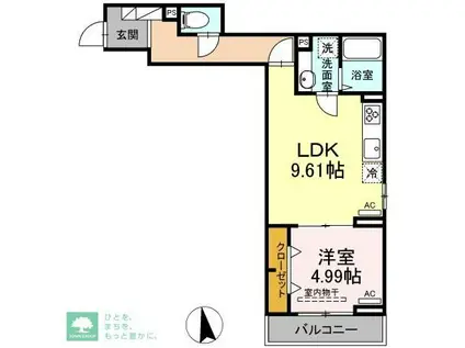 グラナーデ目白御留山(1LDK/2階)の間取り写真