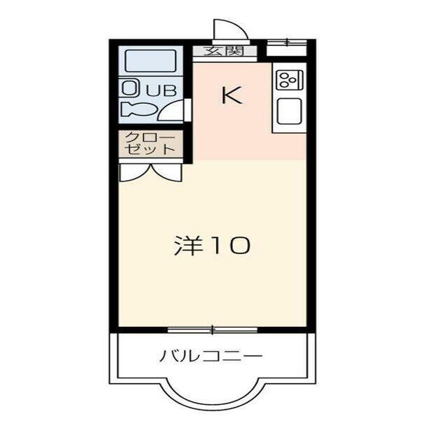 インペリアル加西(1K/3階)の間取り写真