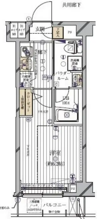 メインステージ多摩川III 1階階 間取り