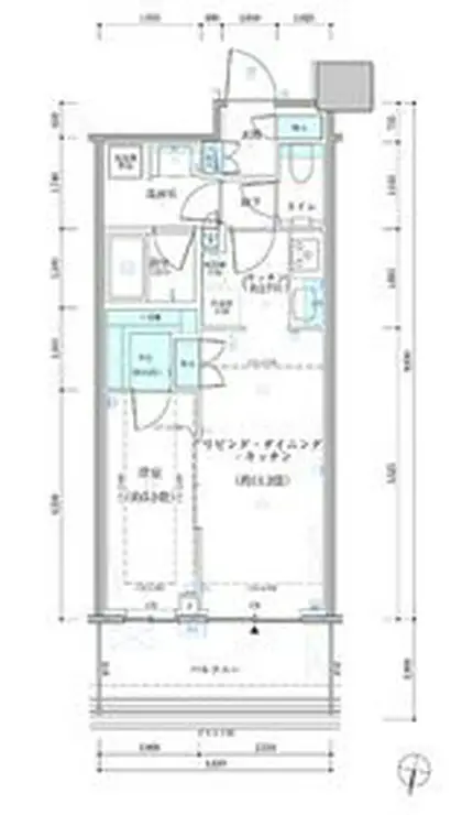 パークタワー勝どきサウス 12階階 間取り