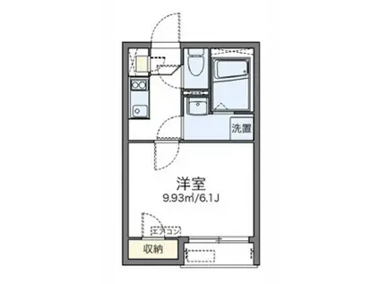 レオネクストソフィア神田(1K/1階)の間取り写真