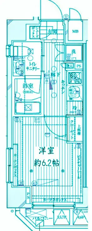ライズコート大森町 3階階 間取り