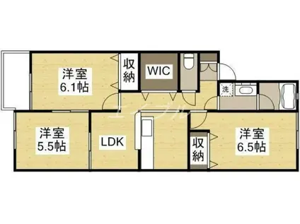 SMART LIFE(3LDK/2階)の間取り写真