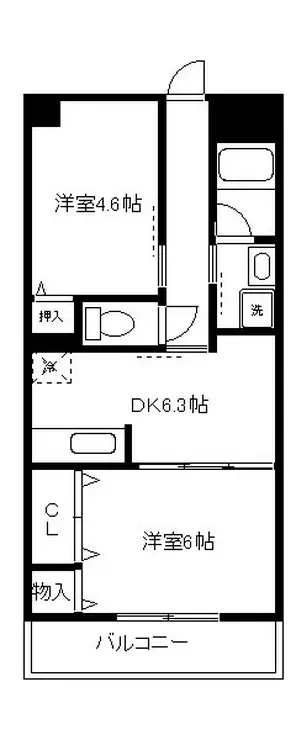 ストークコート 3階階 間取り
