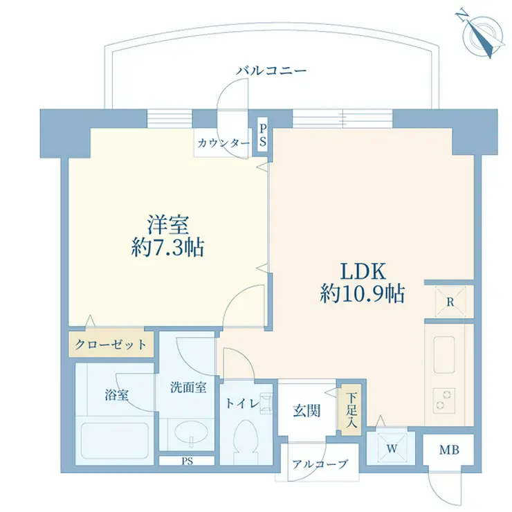 グランエクレール参宮橋 4階階 間取り