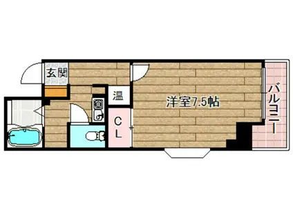 エトワールMTIII(1K/3階)の間取り写真