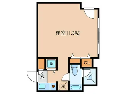 カスタリア水天宮II(ワンルーム/6階)の間取り写真