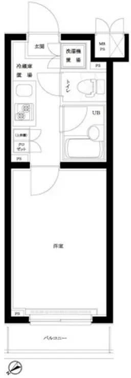 ルーブル蒲田南 4階階 間取り