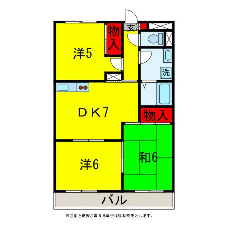 ウッドクレスト市原 3階階 間取り