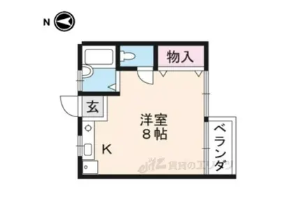 メゾンM A(ワンルーム/2階)の間取り写真